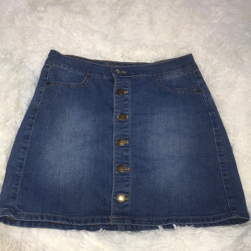 Mini jean skirt